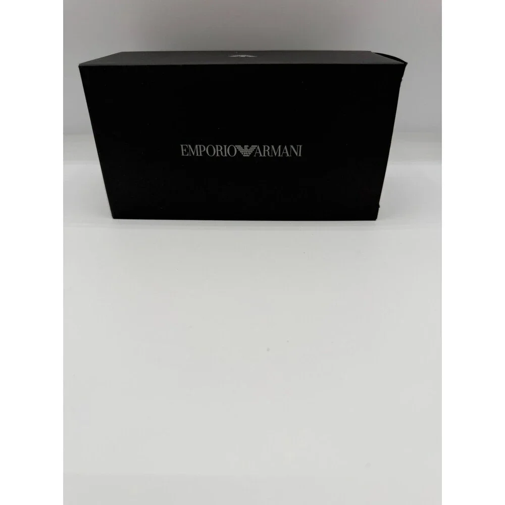 Emporio Armani Sunglasses Case Box & Pouch Set Authentic Black EUC Zip Case